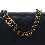 Caviar Quilted Mini CC You Flap Navy