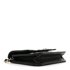 Caviar Quilted Mini Chain Belt Bag Black