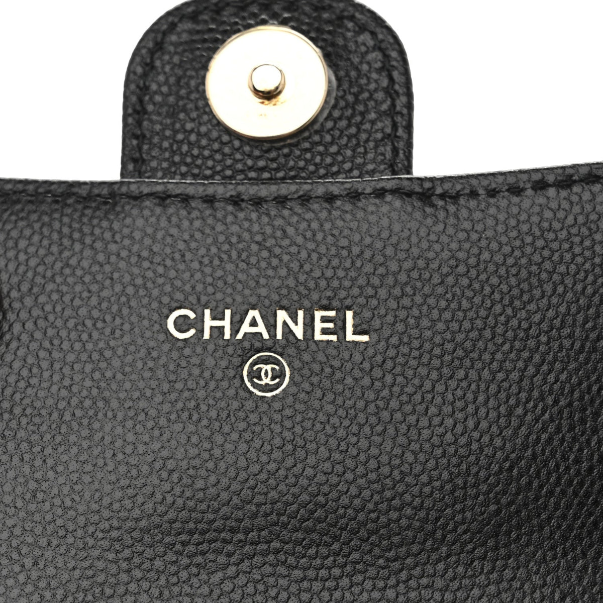 Caviar Quilted Mini Chain Belt Bag Black