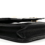 Caviar Quilted Mini Chain Belt Bag Black