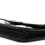 Caviar Quilted Mini Chain Belt Bag Black