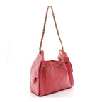 Caviar Quilted Mini Chanel 25 Handbag Coral