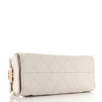 Caviar Quilted Mini Chanel 25 Handbag White
