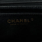Caviar Quilted Mini Top Handle Rectangular Flap Black