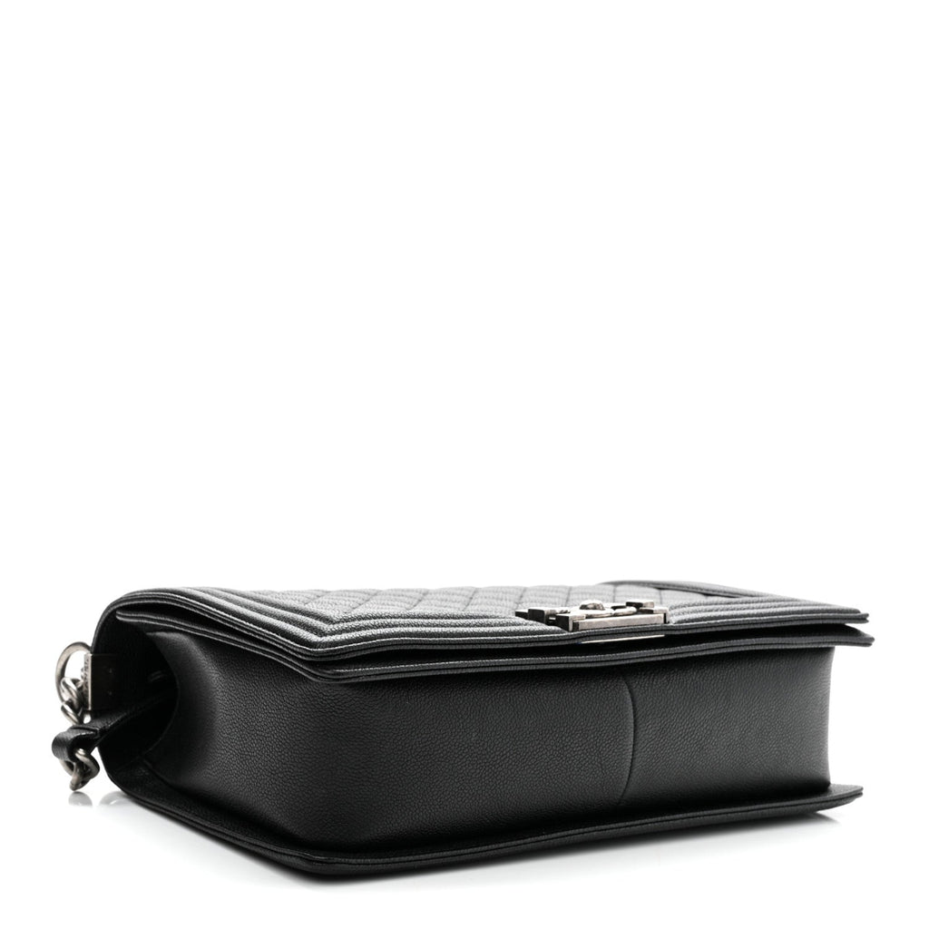 Caviar Quilted New Medium Boy Flap Black