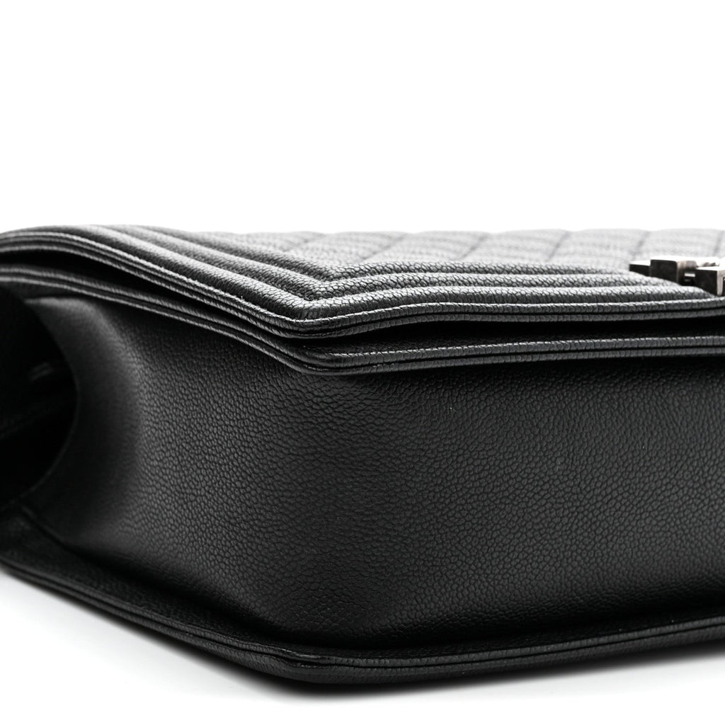 Caviar Quilted New Medium Boy Flap Black