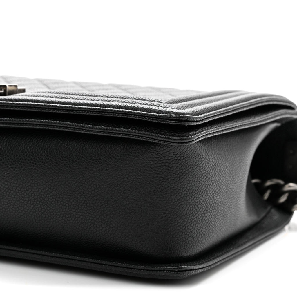 Caviar Quilted New Medium Boy Flap Black