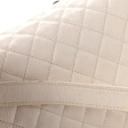 Caviar Quilted New Medium Boy Flap White