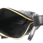 Caviar Quilted Polly Pocket Pouch Hobo Black