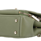 Caviar Quilted Small Business Affinity Flap Green