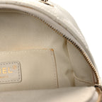 Caviar Quilted Small CC Day Backpack White
