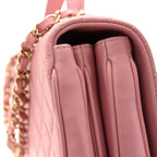 Lambskin Quilted Small Citizen Chic Flap Pink