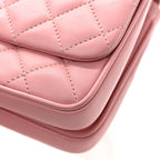Lambskin Quilted Small Citizen Chic Flap Pink