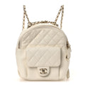 Caviar Quilted Small CC Day Backpack White