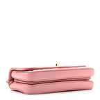 Lambskin Quilted Small Citizen Chic Flap Pink