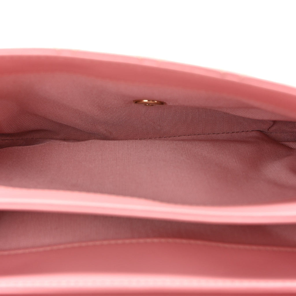 Lambskin Quilted Small Citizen Chic Flap Pink