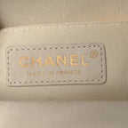 Caviar Quilted Small CC Day Backpack White