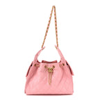 Caviar Quilted Small Chanel 25 Handbag Light Pink