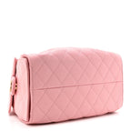 Caviar Quilted Small Chanel 25 Handbag Light Pink