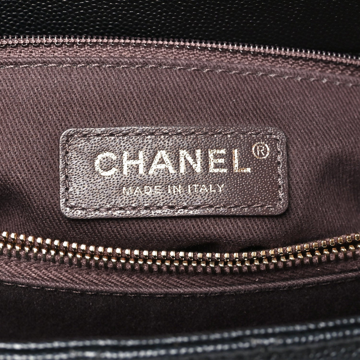 Caviar Quilted Small Coco Chain Handle Flap Black