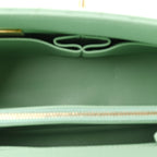Caviar Quilted Small Coco Chain Handle Flap Light Green