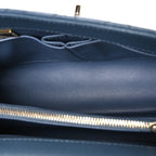 Caviar Quilted Small Coco Handle Flap Blue