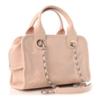 Caviar Quilted Small Deauville Bowling Bag Light Pink