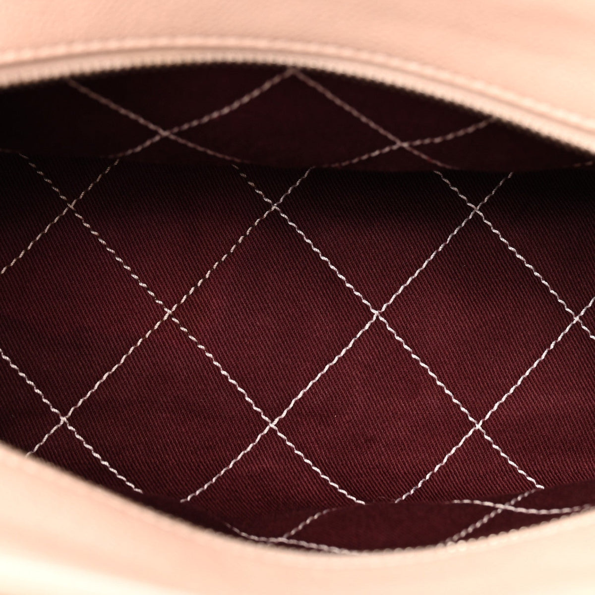 Caviar Quilted Small Deauville Bowling Bag Light Pink