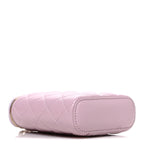 Caviar Quilted Small Vertical Coco Beauty Vanity Case With Chain Light Pink