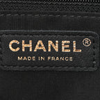 Caviar Quilted Sweet Classic Shopping Tote Black