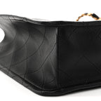 Caviar Quilted Sweet Classic Shopping Tote Black