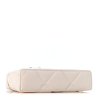 Caviar Quilted Top Handle Slim Vanity With Chain White