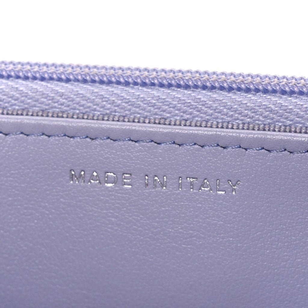 Caviar Quilted Wallet on Chain WOC Light Purple