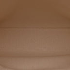 Canvas Calfskin Logo Print Vertical Cabas Natural Tan