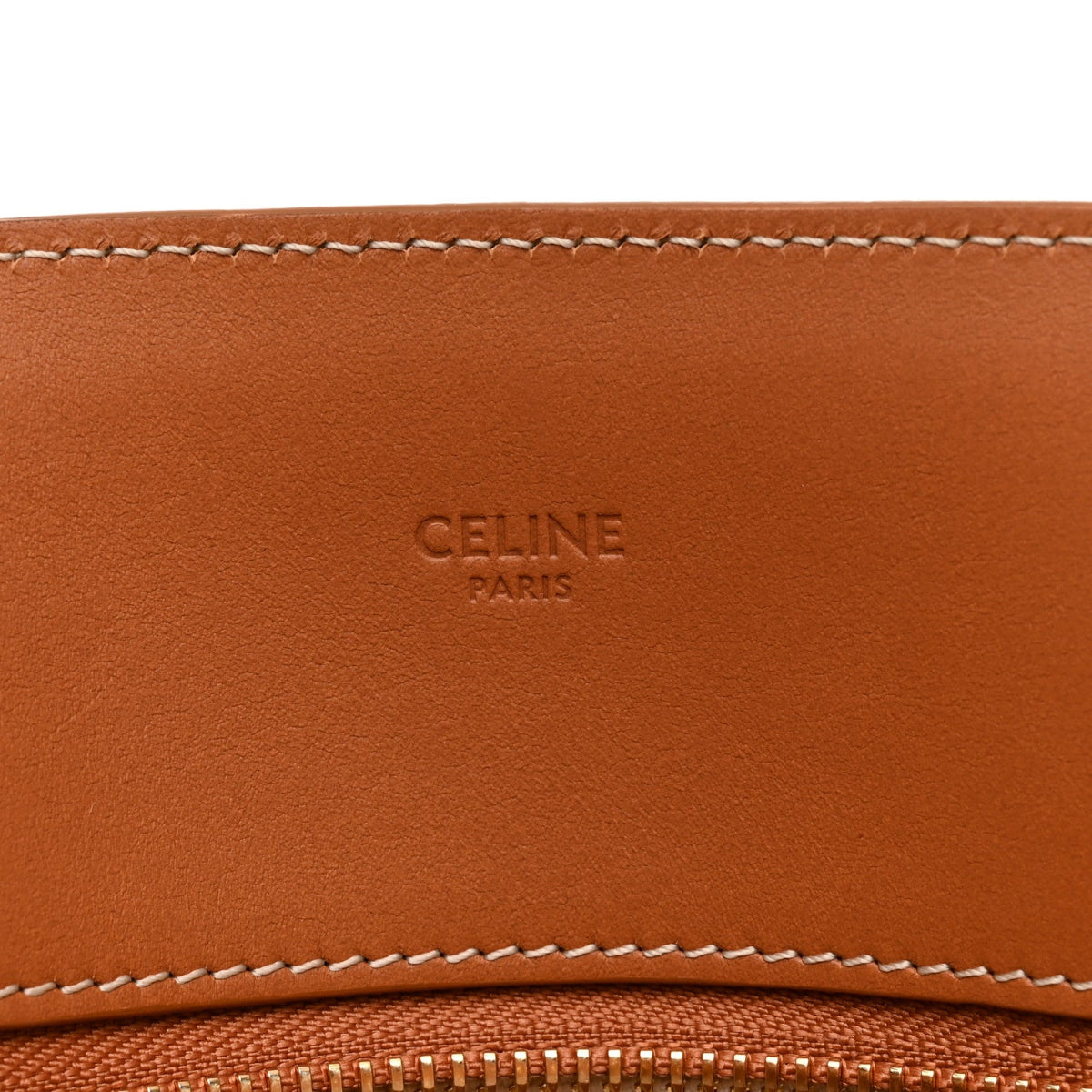 Canvas Calfskin Logo Print Vertical Cabas Natural Tan