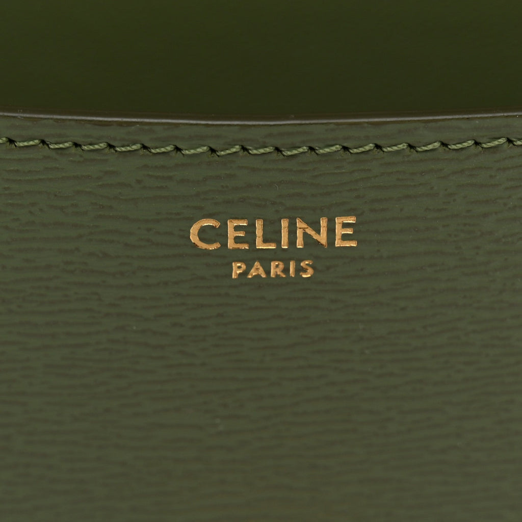 Liege Calfskin Medium Classic Box Flap Bag Light Khaki