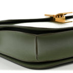 Liege Calfskin Medium Classic Box Flap Bag Light Khaki