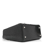 Ceramic Effect Deerskin Jeweled Swan Lady Dior Black