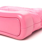 Aged Calfskin Quilted Small Gabrielle Hobo Pink