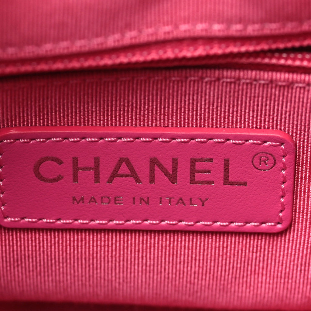 Aged Calfskin Quilted Small Gabrielle Hobo Pink