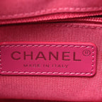 Aged Calfskin Quilted Small Gabrielle Hobo Pink