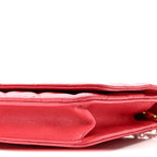 Caviar Quilted Wallet on Chain WOC Pink