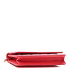 Caviar Quilted Wallet on Chain WOC Pink