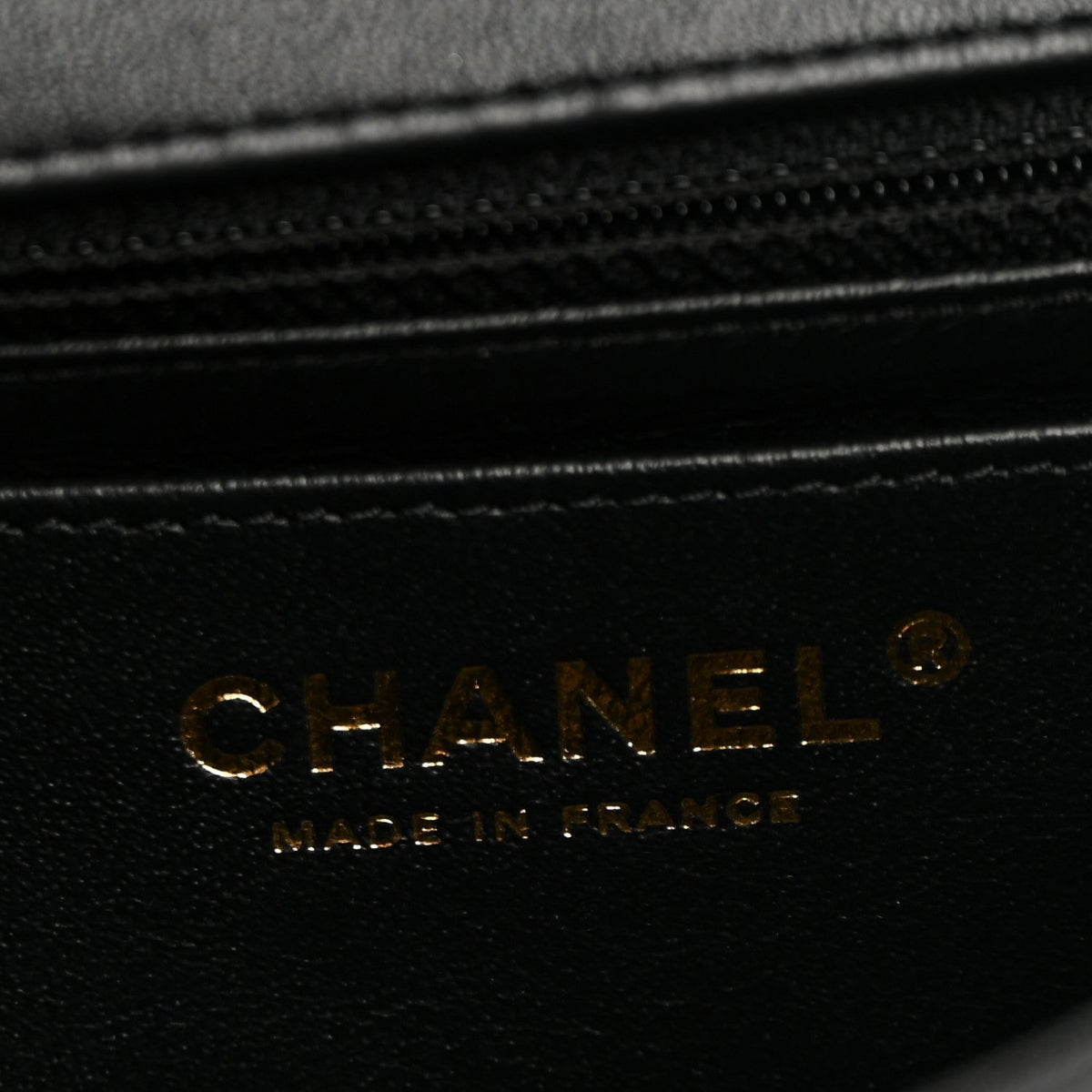 Lambskin Quilted Mini Rectangular Flap Black