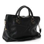 Chevre Gold Metallic Edge Hardware City Black