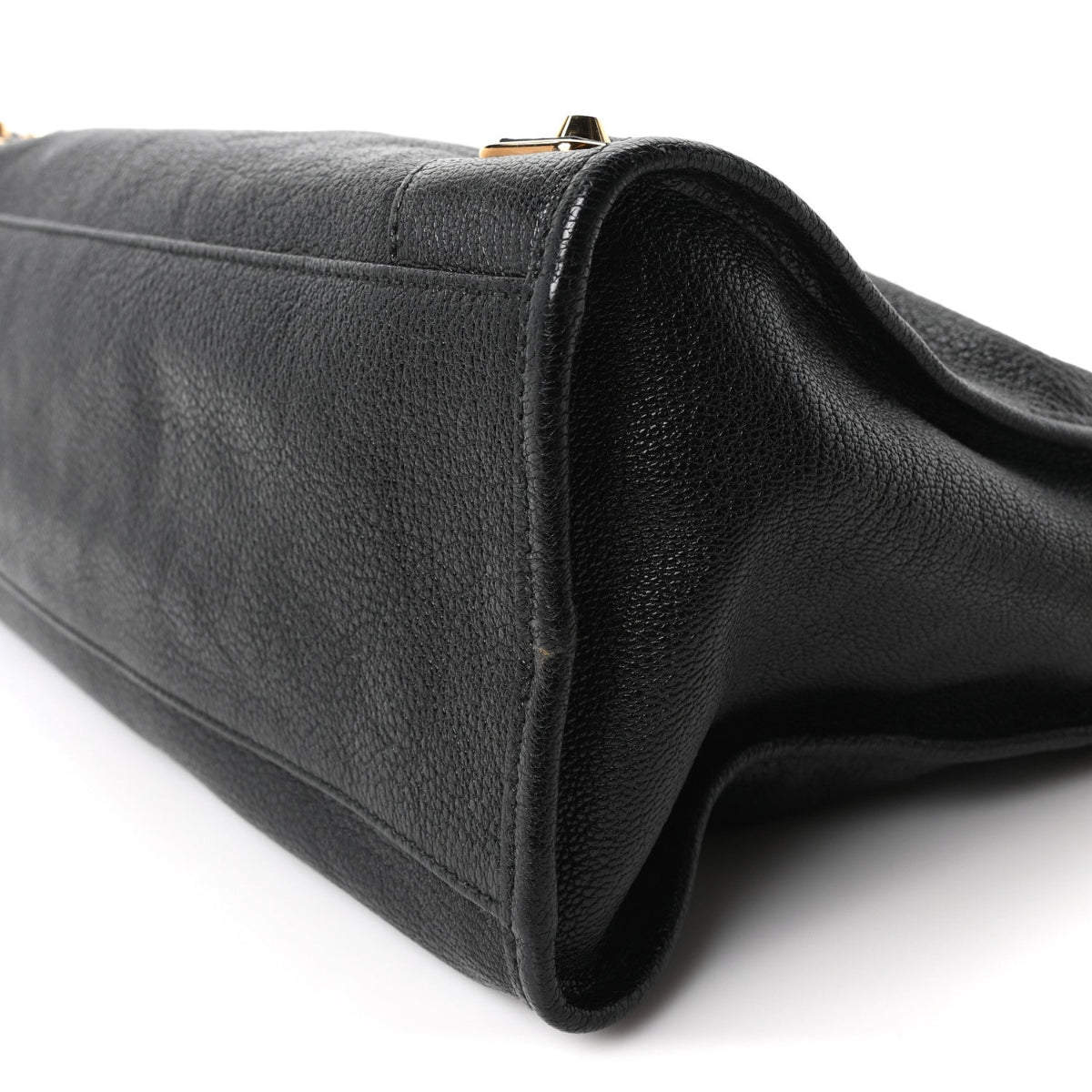 Chevre Gold Metallic Edge Hardware City Black