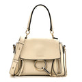 Calfskin Mini Faye Day Shoulder Bag Off White