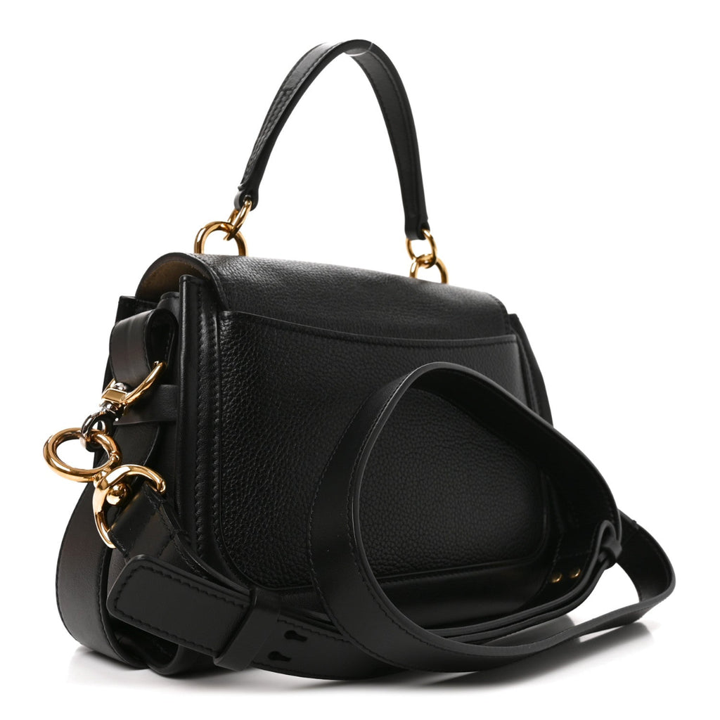 Calfskin Mini Tess Day Bag Black