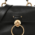 Calfskin Mini Tess Day Bag Black