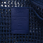 Raffia Summer Banana East West Tote Ashes Blue